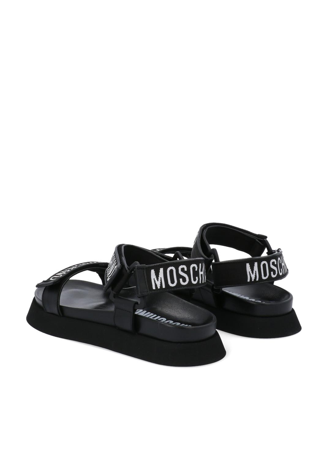 Moschino sandalias con correas bordadas MSC-MB16024
