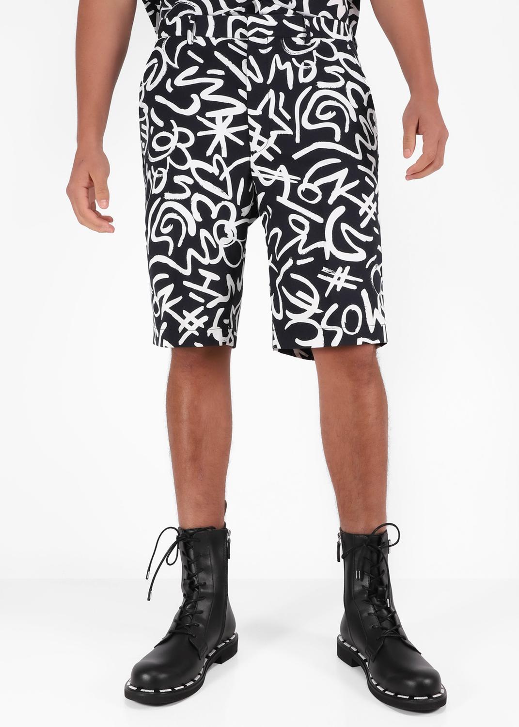 Moschino shorts con estampado de plumas MSC-A0322 - LOUDER Lifestyle