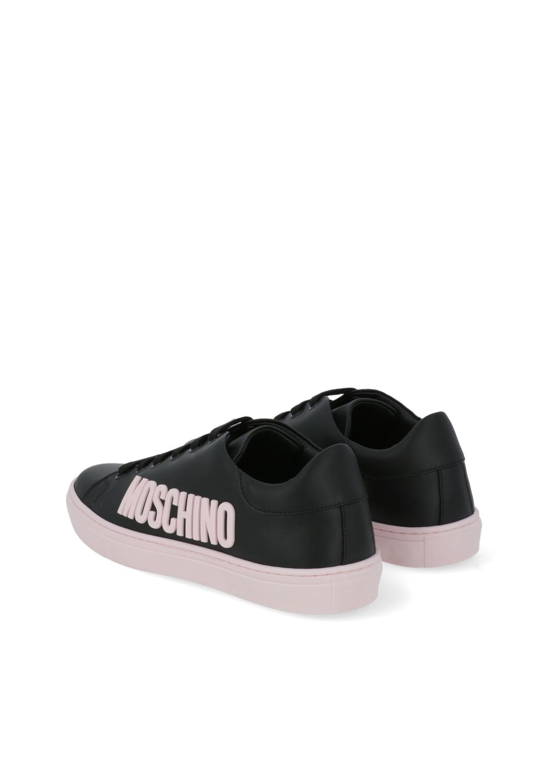Moschino tenis sneakers bajos con logo para mujer MSC-MA15122