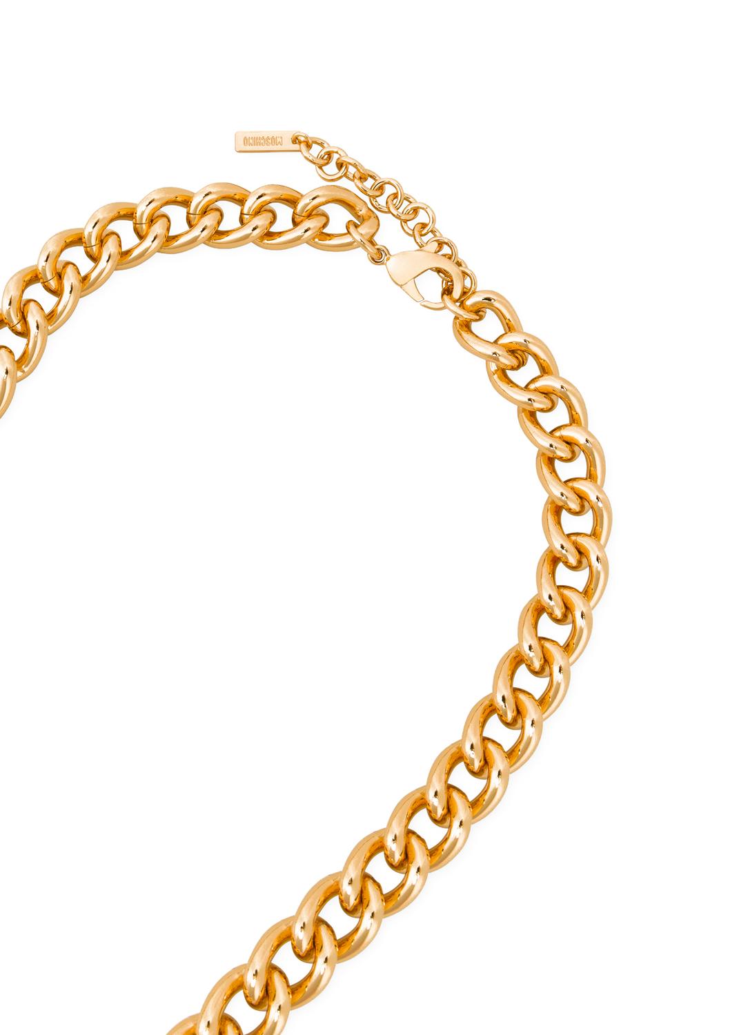 Moschino Collar de cadena Heart Lock MSC-A9181