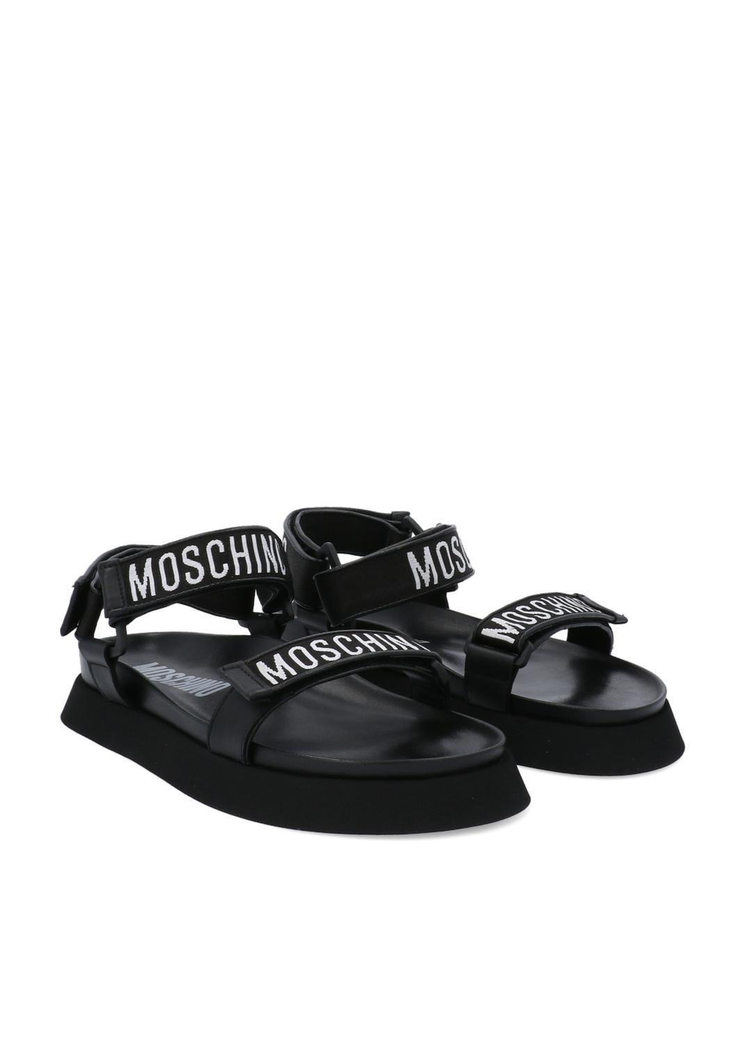Moschino sandalias con correas bordadas MSC-MB16024